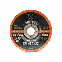 RoxelPro Зачистной круг ROXTOP HARD CUT 125 x 6.4 x 22мм, Т27, нерж.сталь, металл