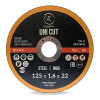 RoxelPro Отрезной круг ROXTOP UNI CUT 125 x 1.6 x 22мм, Т41, нерж.сталь, металл