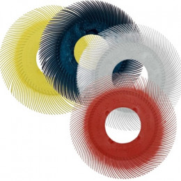 Круг Scotch-Brite Bristle BB-ZB тип С P80/120/220/400 желтый/белый/красный/синий желтый 150мм